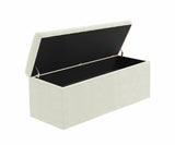 Safar Large Velvet Ottoman Storage Box with Plain Lid