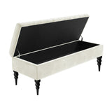 Sierra Plain Upholstered Velvet Storage Bench