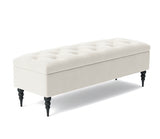 Safar Chesterfield Shoe Storage Bench with Legs