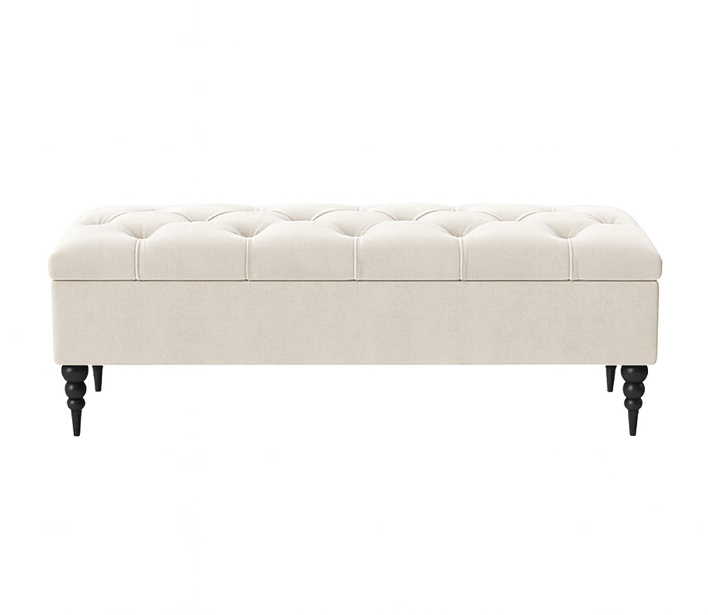 Safar Chesterfield Shoe Storage Bench with Legs