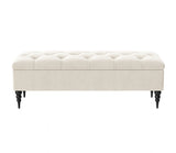 Safar Chesterfield Shoe Storage Bench with Legs