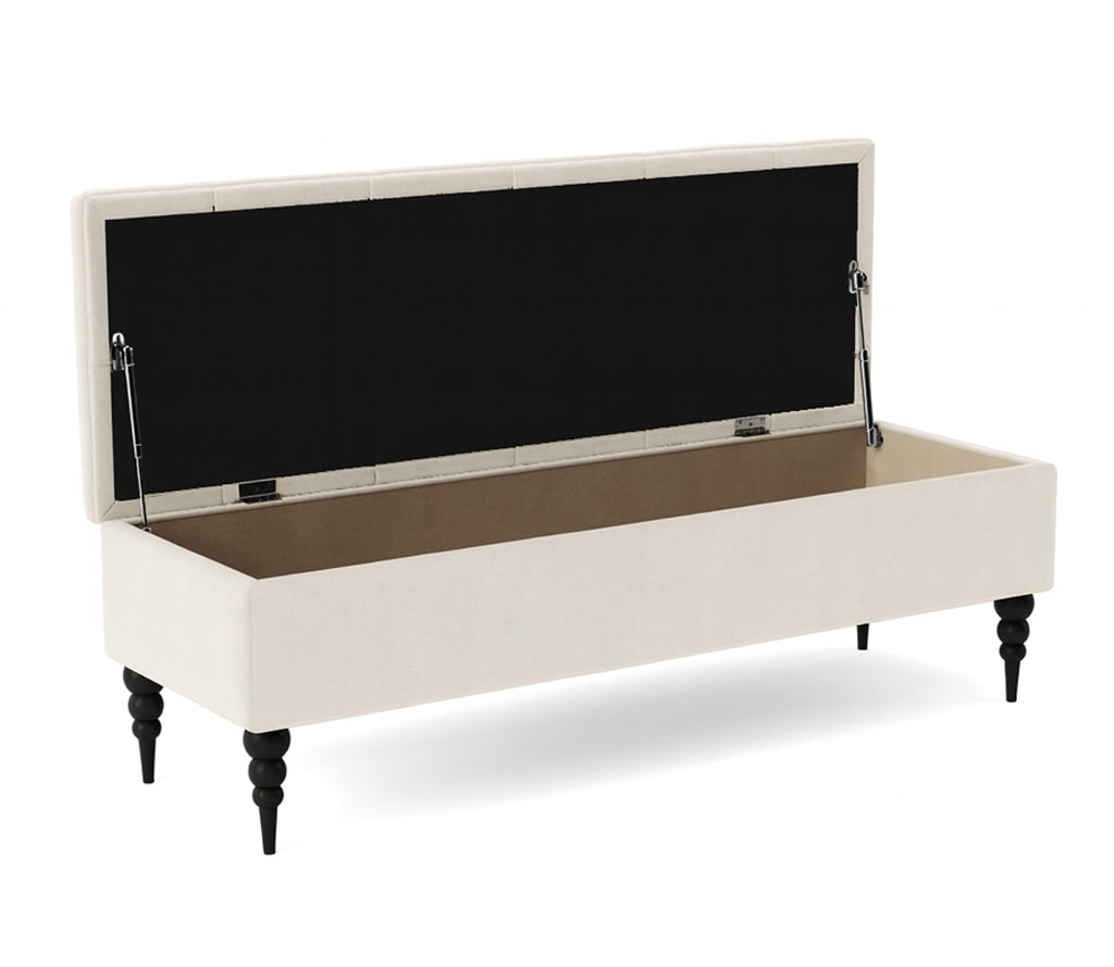 Safar Chesterfield Shoe Storage Bench with Legs