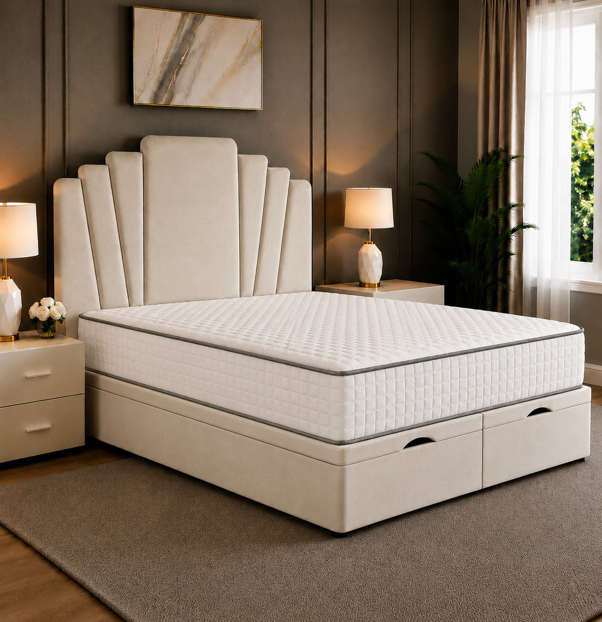 Cyrus Divan Ottoman Storage Bed Frame