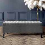 Paris Deep Storage Ottoman Bench in Naples