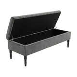 Safar Striped Naples Storage Bench with Legs