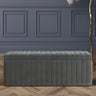 Safar Full Striped Upholstered Ottoman Box