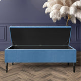 Paris Striped Ottoman Bench with storage