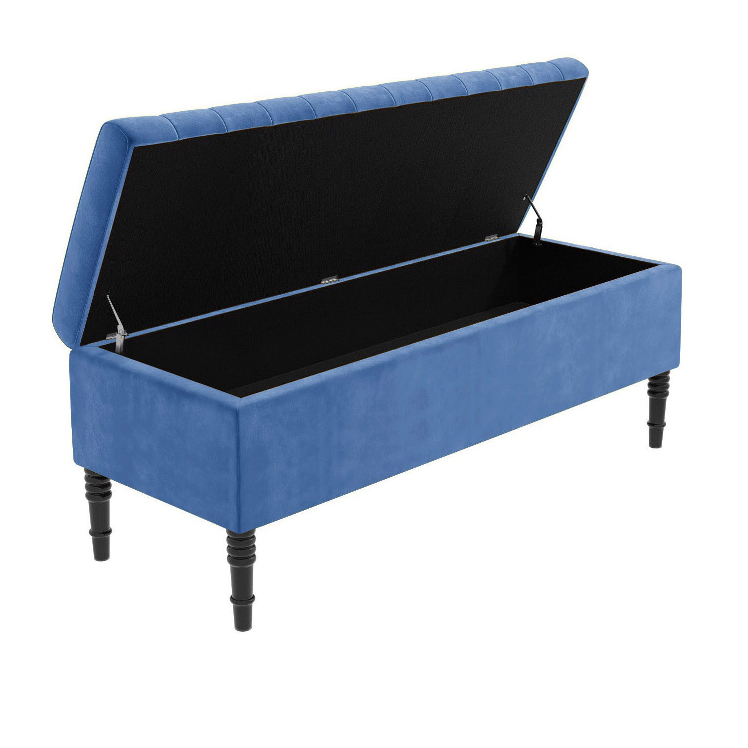 Paris Striped Ottoman Bench with storage