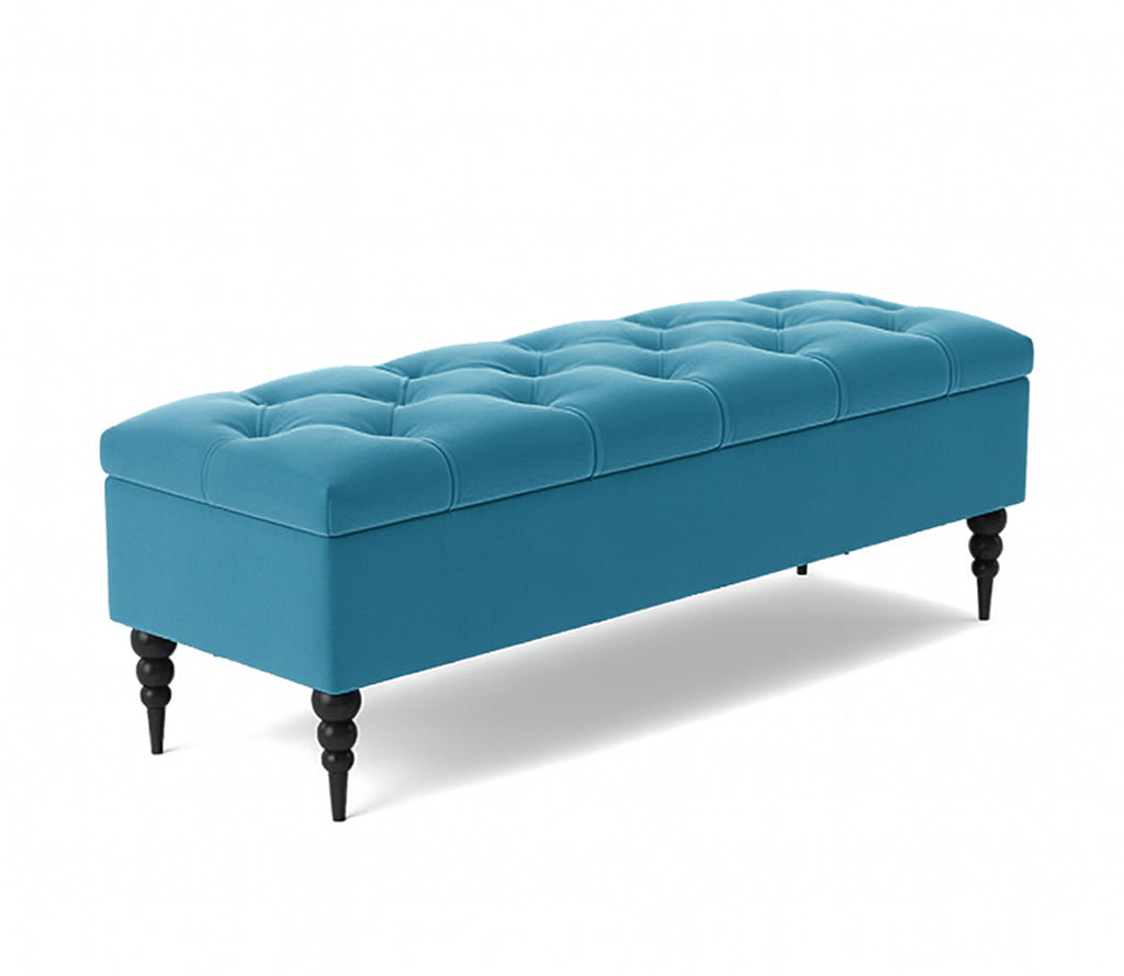 Safar Chesterfield Shoe Storage Bench with Legs