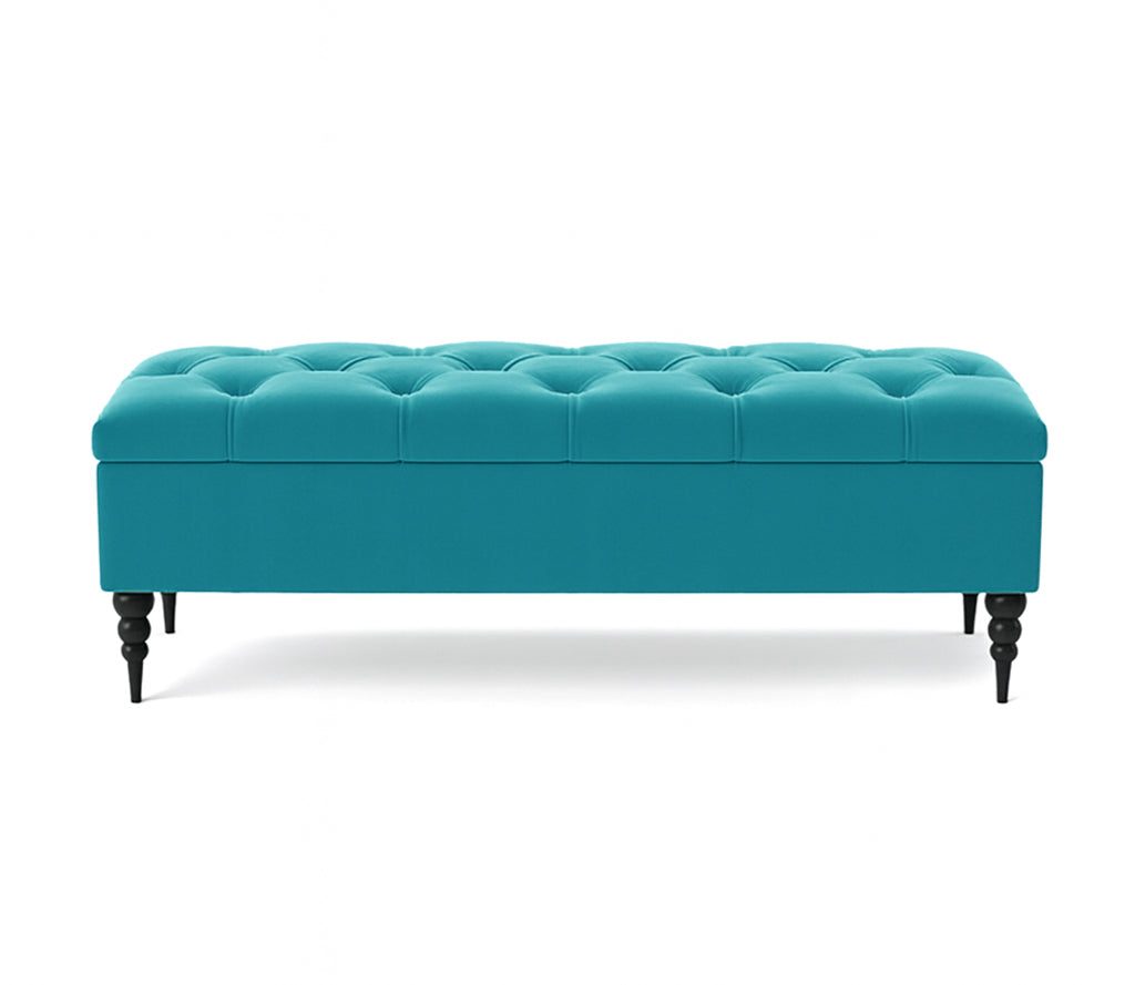 Safar Chesterfield Shoe Storage Bench with Legs