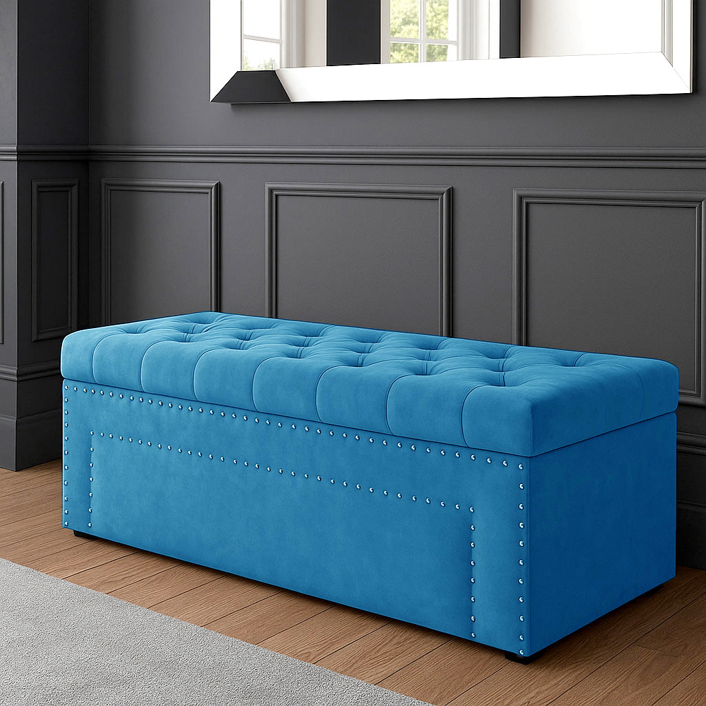 Duke Chesterfield Upholstered Blanket Box