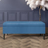 Paris Velvet Ottoman Storage Bench with Plain Lid