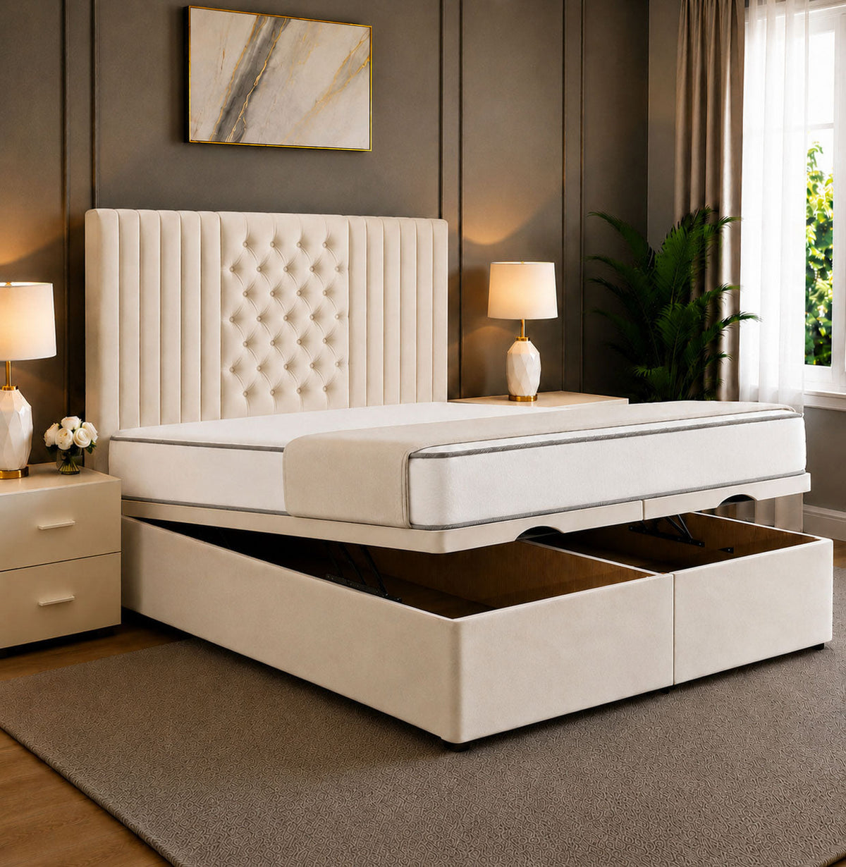 Elizabeth Divan Ottoman Storage Bed Frame