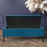 Paris Striped Ottoman Bench with storage