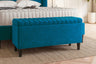 Safari Lined Upholstered Ottoman Bench with Storage