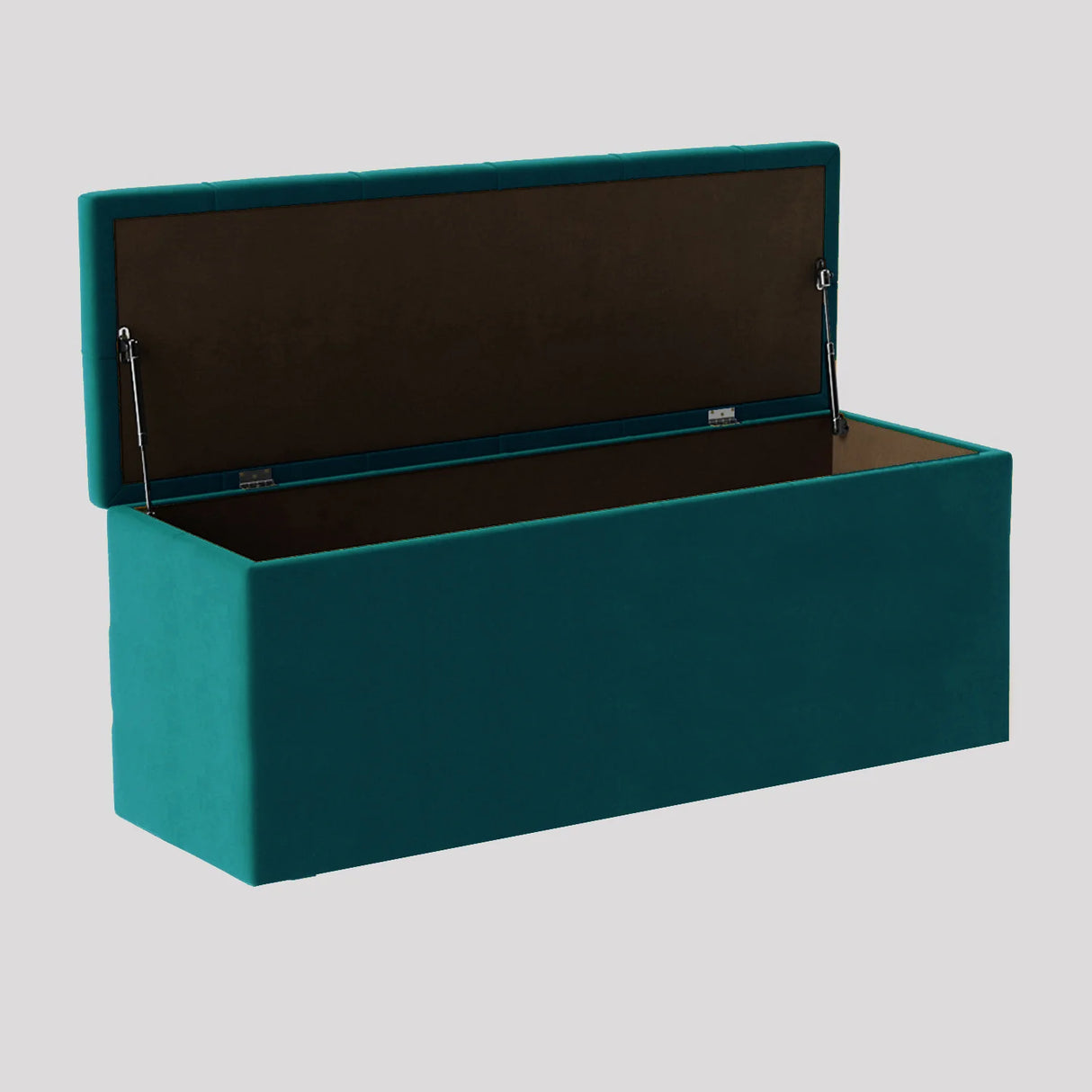 Luna Chesterfield Velvet Storage Ottoman