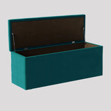 Luna Chesterfield Velvet Storage Ottoman