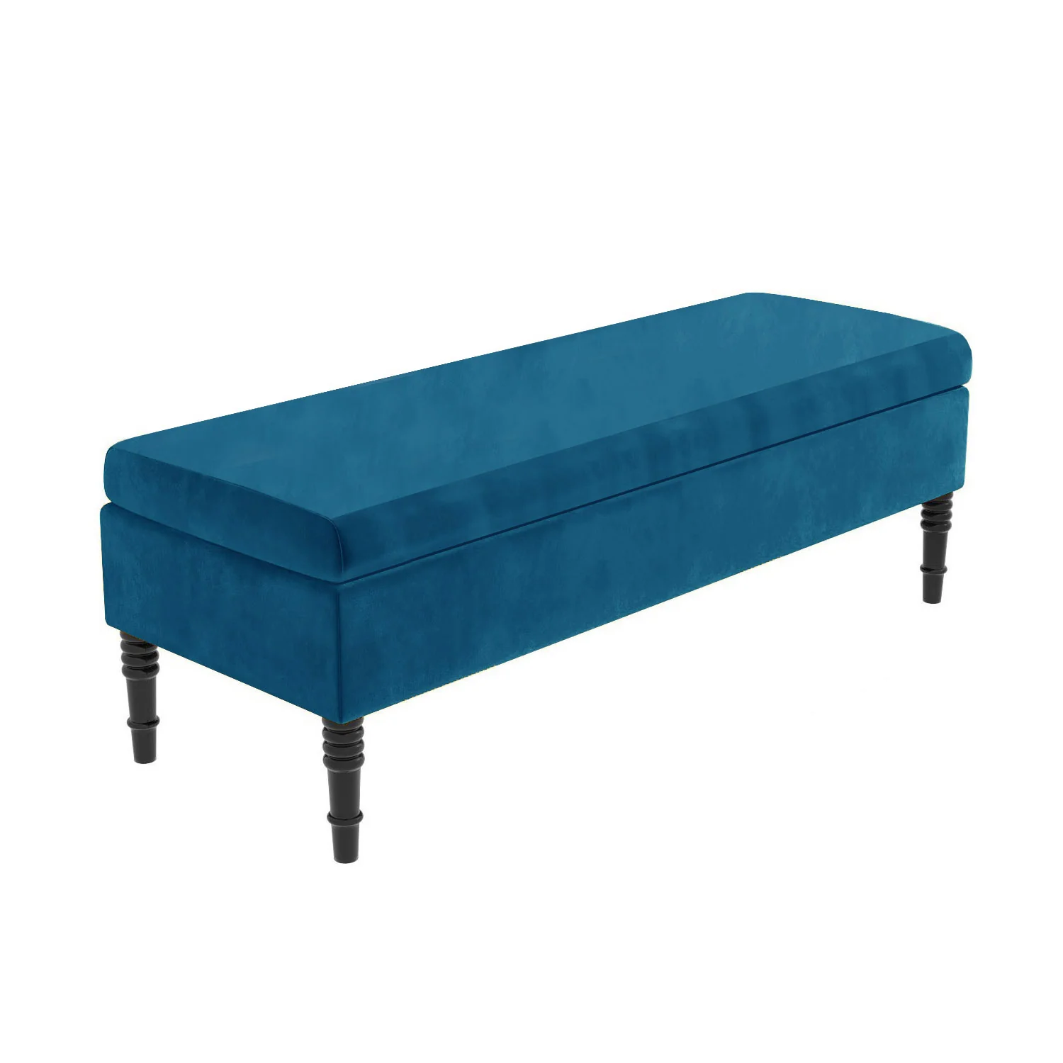 Safar Plain Upholstered Shoe Storage Bench with Legs