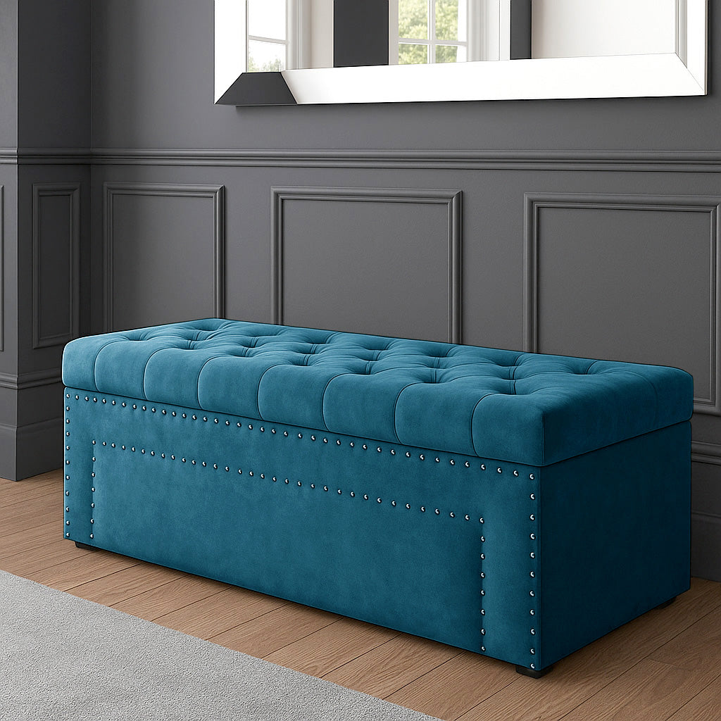 Duke Chesterfield Upholstered Blanket Box