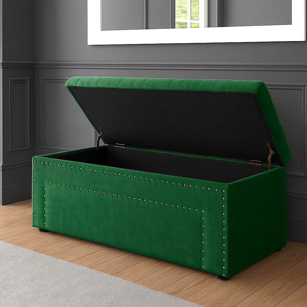 Duke Chesterfield Upholstered Blanket Box