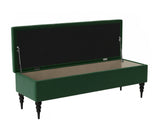 Safar Chesterfield Shoe Storage Bench with Legs