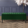 Paris Striped Ottoman Bench with storage