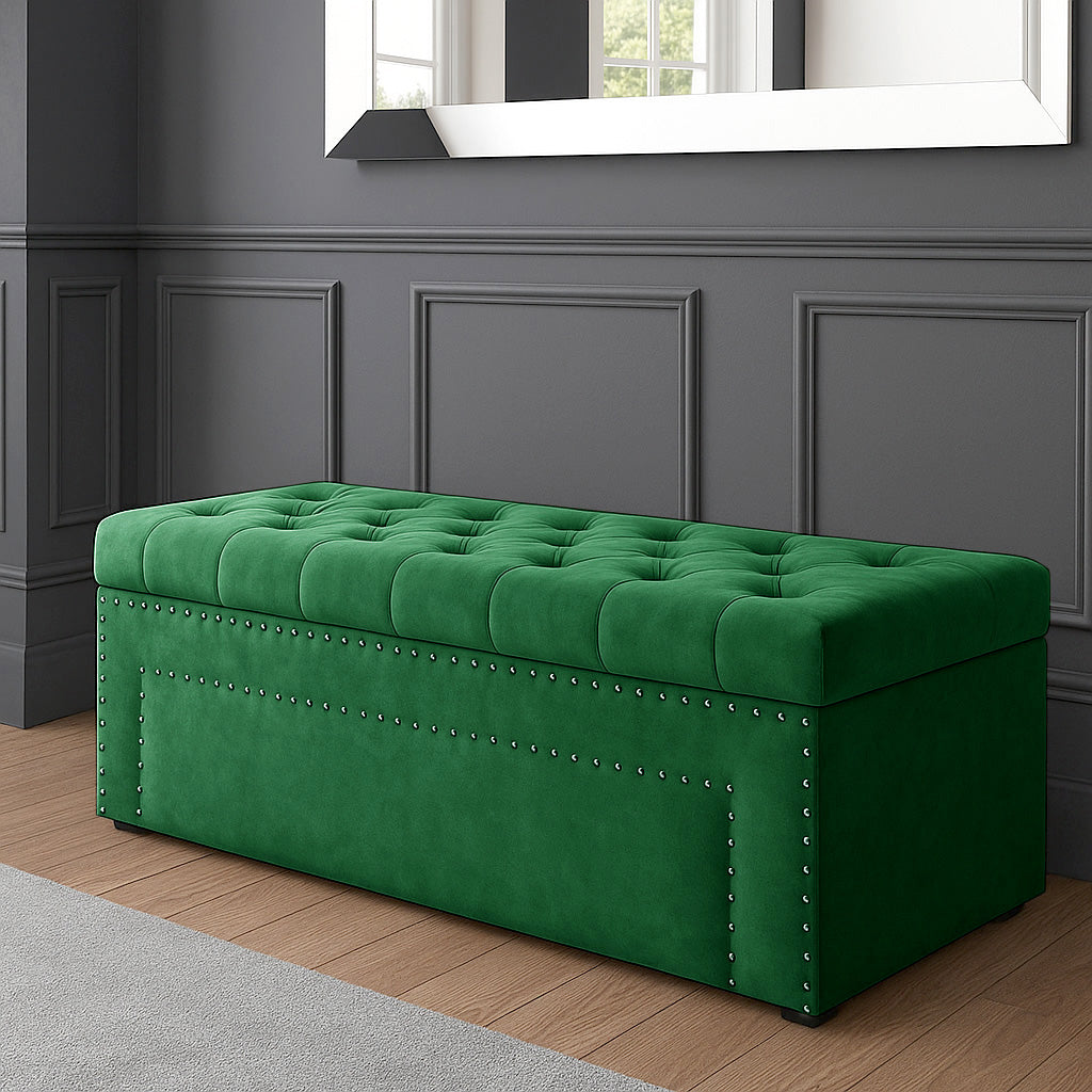 Duke Chesterfield Upholstered Blanket Box