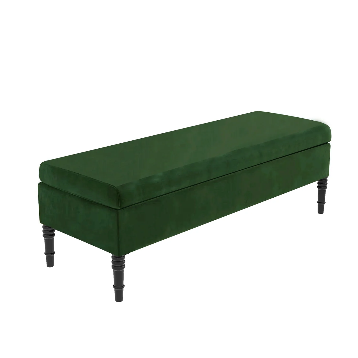 Safar Plain Upholstered Shoe Storage Bench with Legs