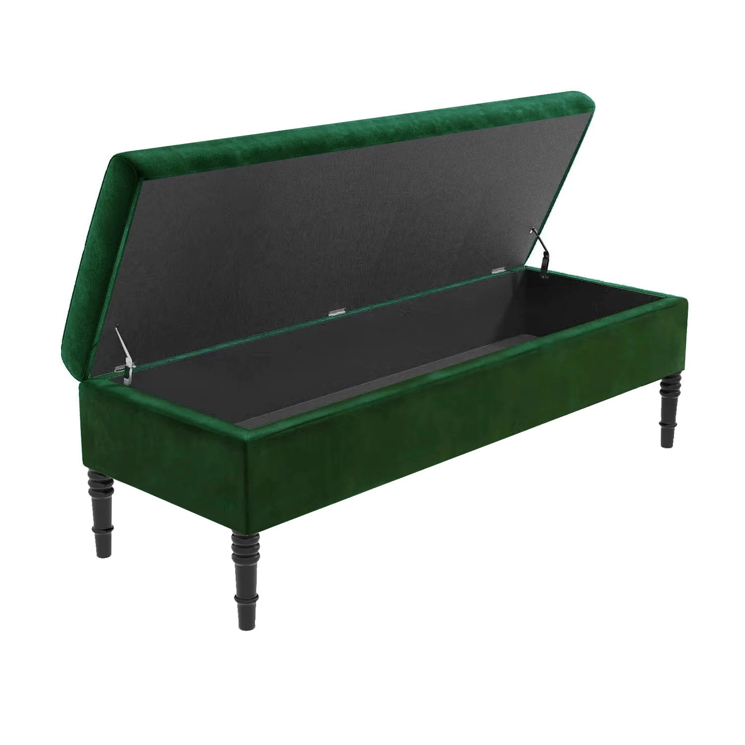 Safar Plain Upholstered Shoe Storage Bench with Legs