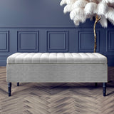 Paris Deep Storage Ottoman Bench in Naples