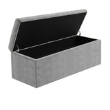 Safar Large Naples Ottoman Storage Box with Plain Lid