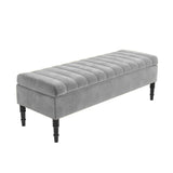 Safar Striped Naples Storage Bench with Legs