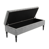 Safar Striped Naples Storage Bench with Legs