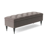 Safar Chesterfield Shoe Storage Bench with Legs