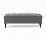 Safar Chesterfield Shoe Storage Bench with Legs