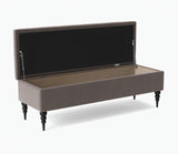 Safar Chesterfield Shoe Storage Bench with Legs