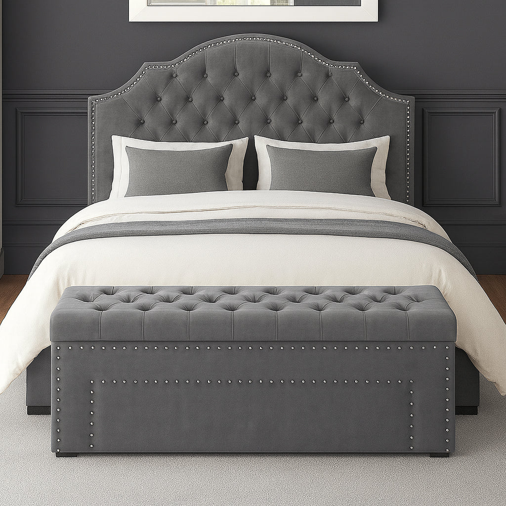 Duke Chesterfield Upholstered Blanket Box