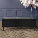 Paris Plain Naples Ottoman Storage Bench