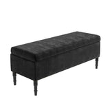 Paris Plain Naples Ottoman Storage Bench
