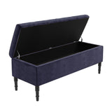 Paris Plain Naples Ottoman Storage Bench