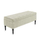 Paris Plain Naples Ottoman Storage Bench