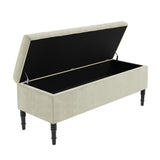 Paris Plain Naples Ottoman Storage Bench