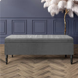Paris Plain Naples Ottoman Storage Bench