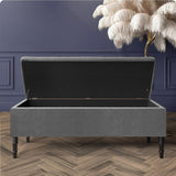 Paris Plain Naples Ottoman Storage Bench