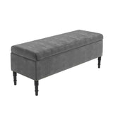 Paris Plain Naples Ottoman Storage Bench