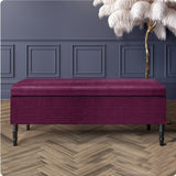 Paris Plain Naples Ottoman Storage Bench