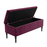 Paris Plain Naples Ottoman Storage Bench