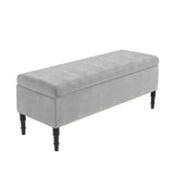 Paris Plain Naples Ottoman Storage Bench