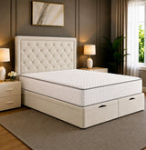 Milan Chesterfield Tufted Divan Storage Ottoman Bed Frame