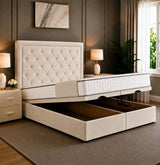 Milan Chesterfield Tufted Divan Storage Ottoman Bed Frame